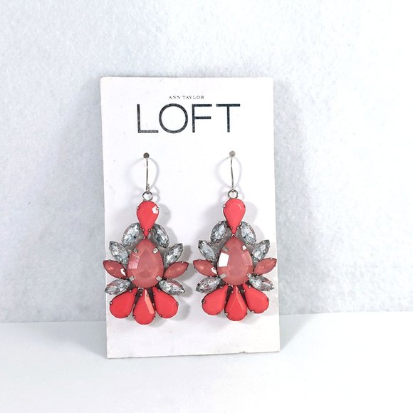 LOFT Jewelry - Ann Taylor Loft Pink Teardrop Earrings